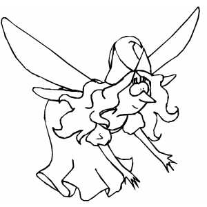 Fairy Woman coloring page