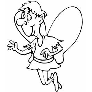 Strange Fairy coloring page