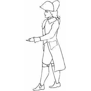18th Century Man coloring page