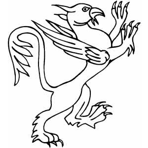 Griffin coloring page