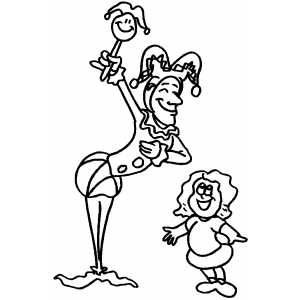 Jester Show For Girl coloring page