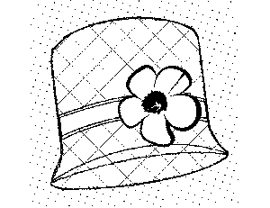 20s Hat Coloring Page