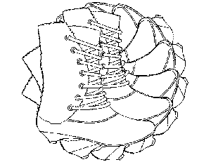 Dancing Shoes Coloring Page