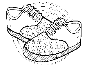 Mens Shoes coloring page