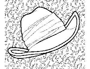 Safari Hat coloring page