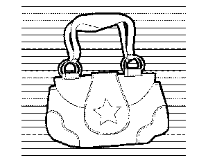 Star Purse Coloring Page