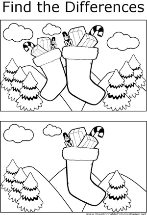 FTD Christmas Stockings coloring page