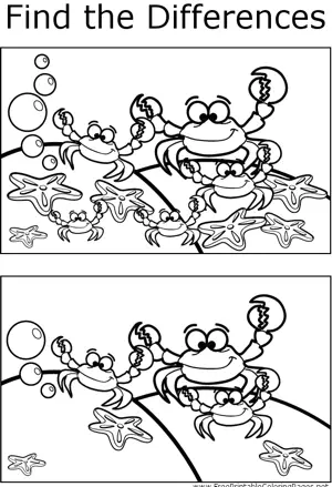 FTD Crab coloring page