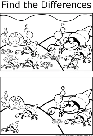FTD Hermit Crabs coloring page
