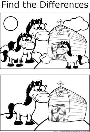 FTD Horses coloring page