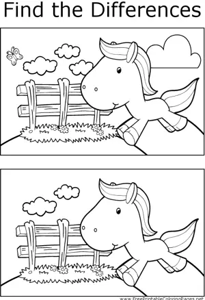 FTD Jumping Horse coloring page