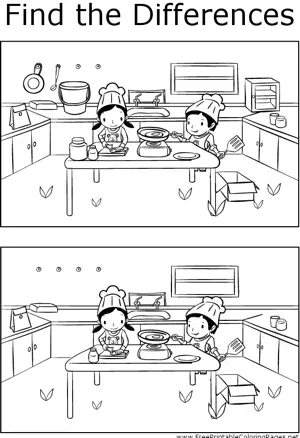 FTD Kids Cooking coloring page