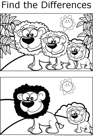 FTD Lion coloring page