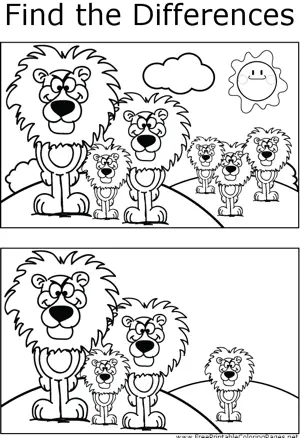 FTD Lions coloring page