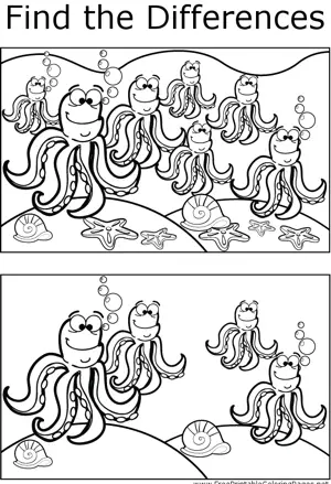 FTD Octopuses coloring page