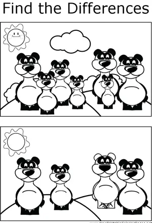 FTD Pandas coloring page