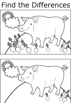 FTD Pigs coloring page