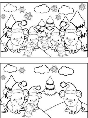 FTD Snowmen coloring page