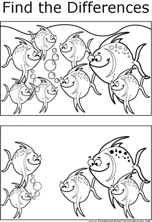 FTD Spotted Fish coloring page