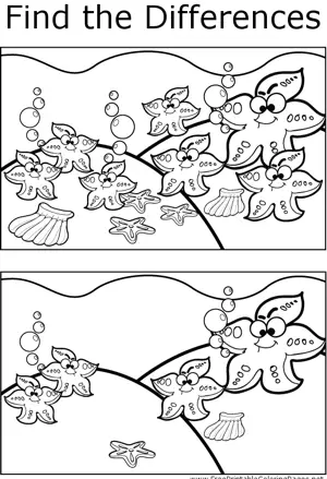 FTD Starfish coloring page