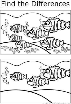 FTD Striped Fish coloring page