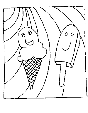 Frozen Treats Coloring Page