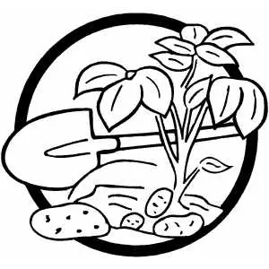 Planting Tree coloring page