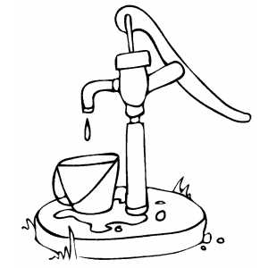 Water Pump coloring page