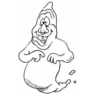 Funny Ghost coloring page