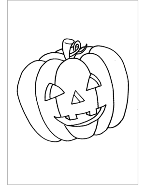 Jack-O-Lantern Pumpkin coloring page
