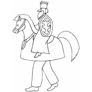 Knight Costume coloring page