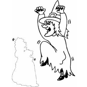 Witch Costume coloring page