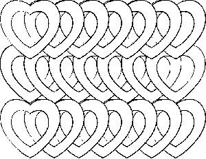 Heart Chains 2 coloring page
