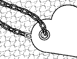 Heart on Chain Coloring Page