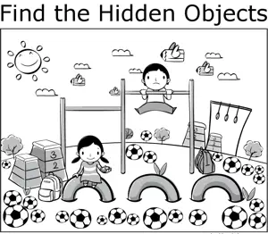 Kids Obstacle Course coloring page