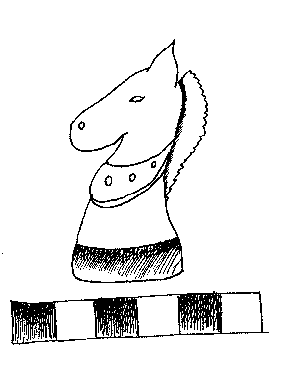Chess Horse Knight Coloring Page