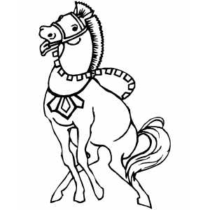 Exciting Horse coloring page