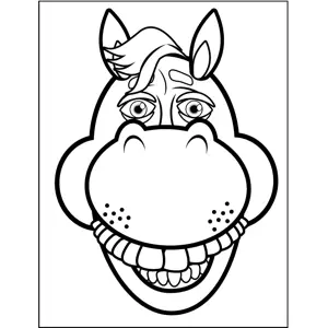 Horse Face coloring page