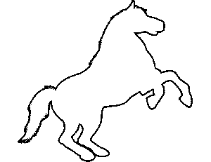 Horse Galloping Coloring Page