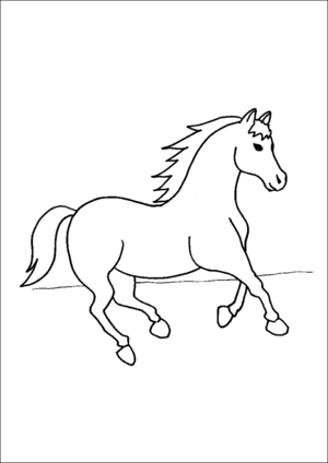 Prancing Horse coloring page