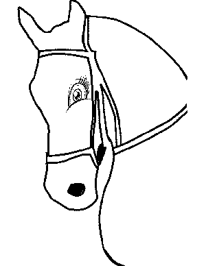 Pretty Horse Coloring Page