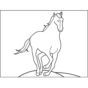 Trotting Horse coloring page