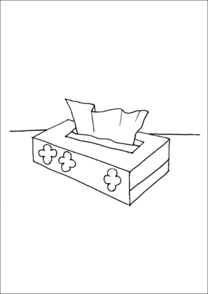 Box Of Tissues coloring page
