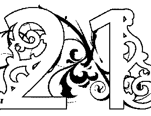 Illuminated-21 Coloring Page