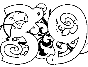 Illuminated-39 Coloring Page