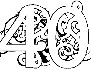 Illuminated-40 Coloring Page
