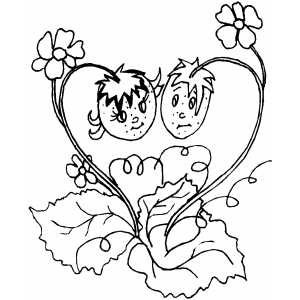 Strawberries 3 coloring page