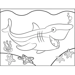Chomping Shark coloring page