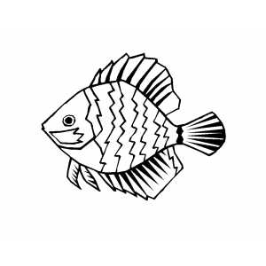 Discus Fish coloring page