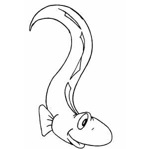 Eel coloring page